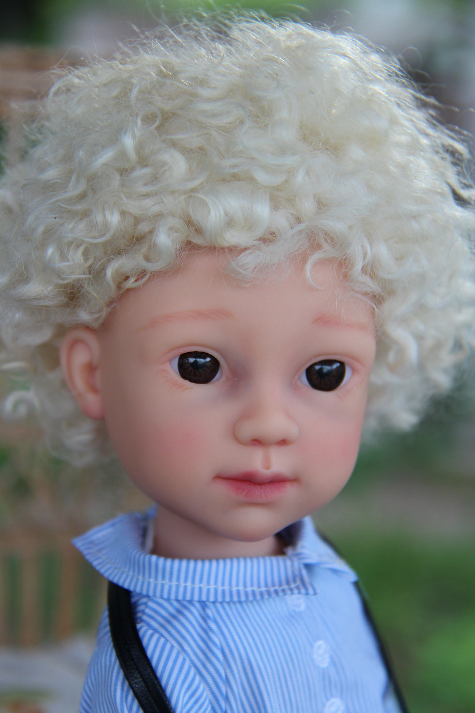 Thumbnail: 13"/32cm OOAK Catalina Doll MARK by iCukla–Custom Art Doll with Removable Wig