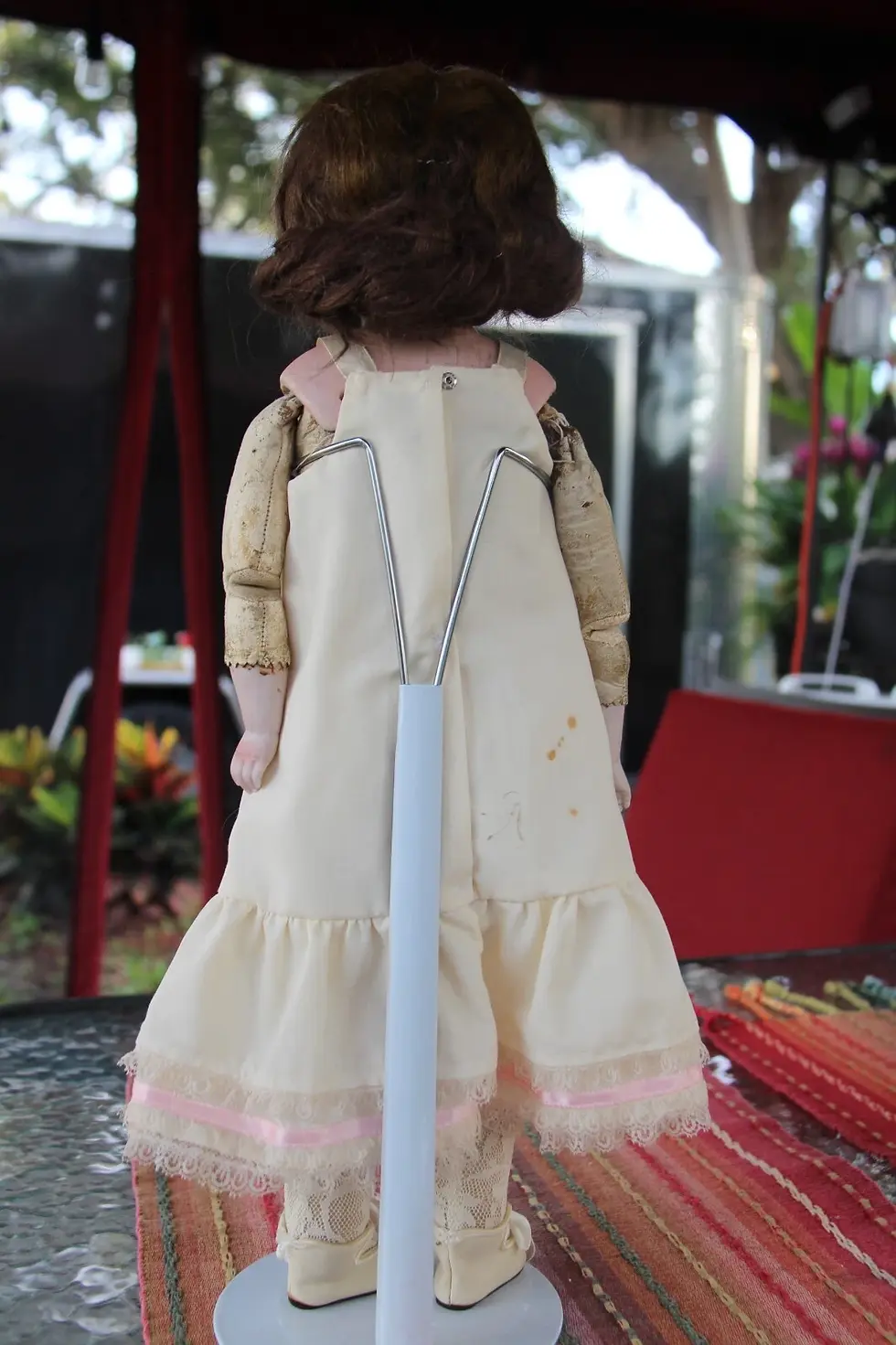 Thumbnail: Antique 20" German Bisque Shoulder Head Doll Armand Marseille 370 AM-1-DEP #536