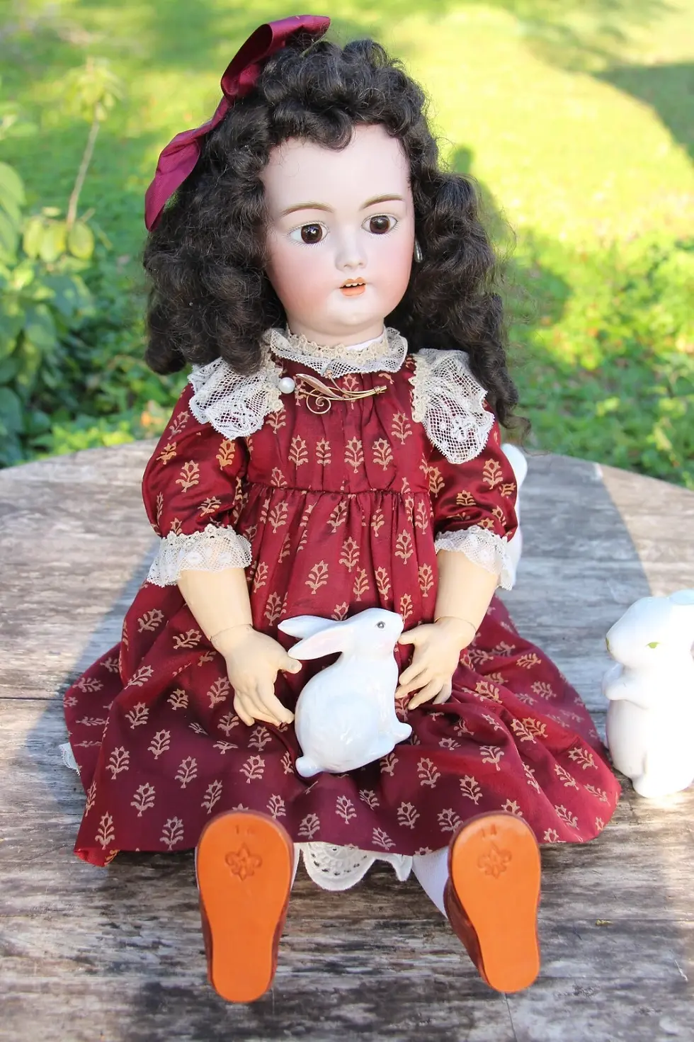 Thumbnail: 25"Antique German Simon & Halbig 1079 DEP Bisque Doll~fully dressed~Jumeau body