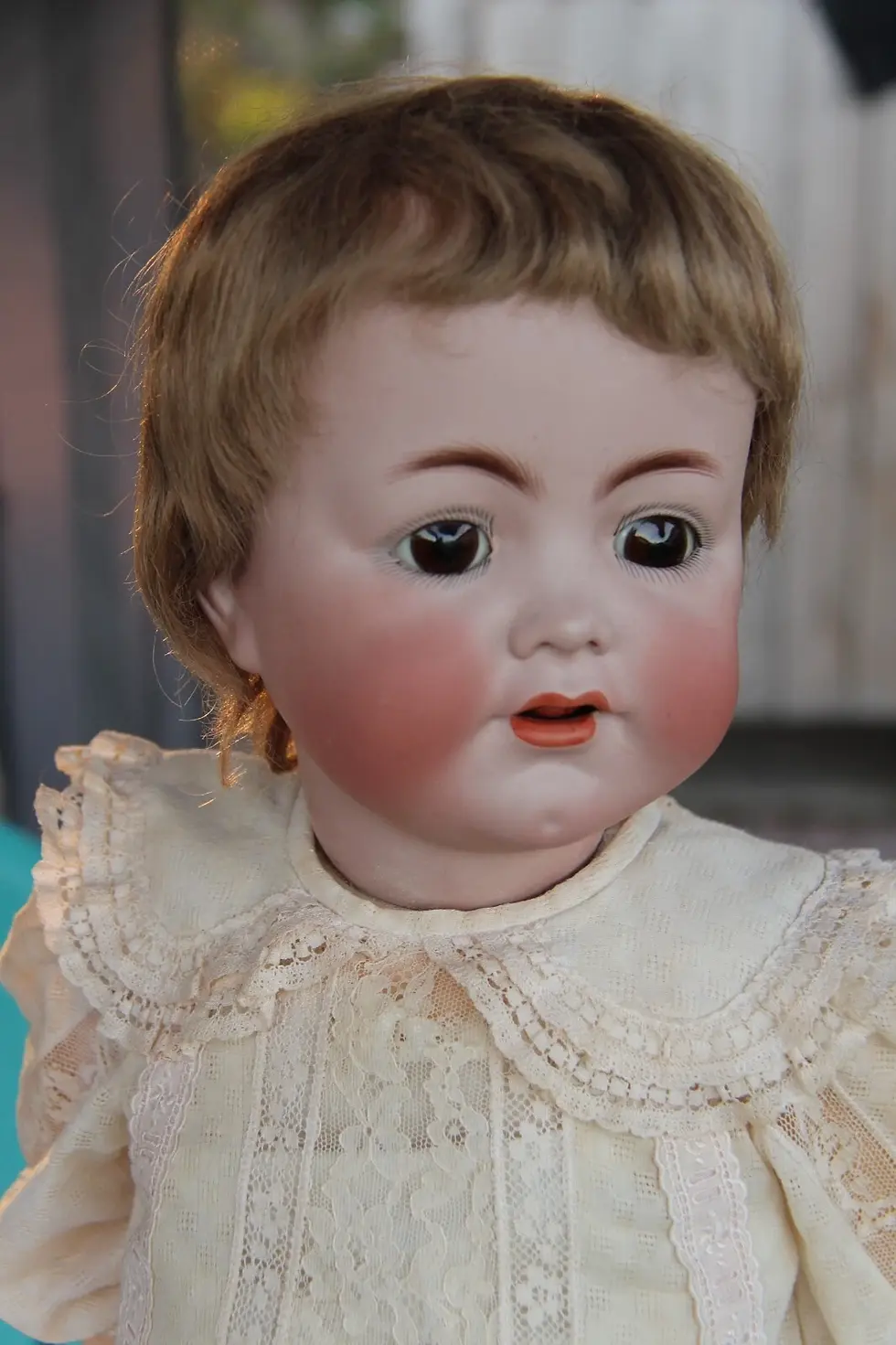 Thumbnail: LARGE German bisque Toddler by Kammer&Reinhardt 28” Marks: K * R/ S & H 128