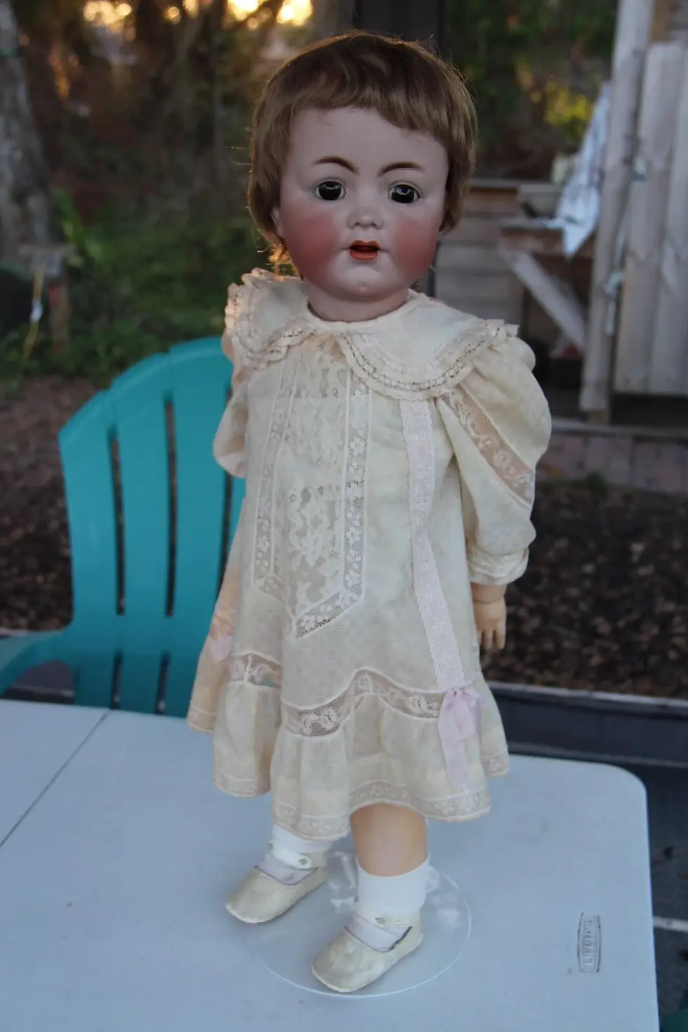 Thumbnail: LARGE German bisque Toddler by Kammer&Reinhardt 28” Marks: K * R/ S & H 128