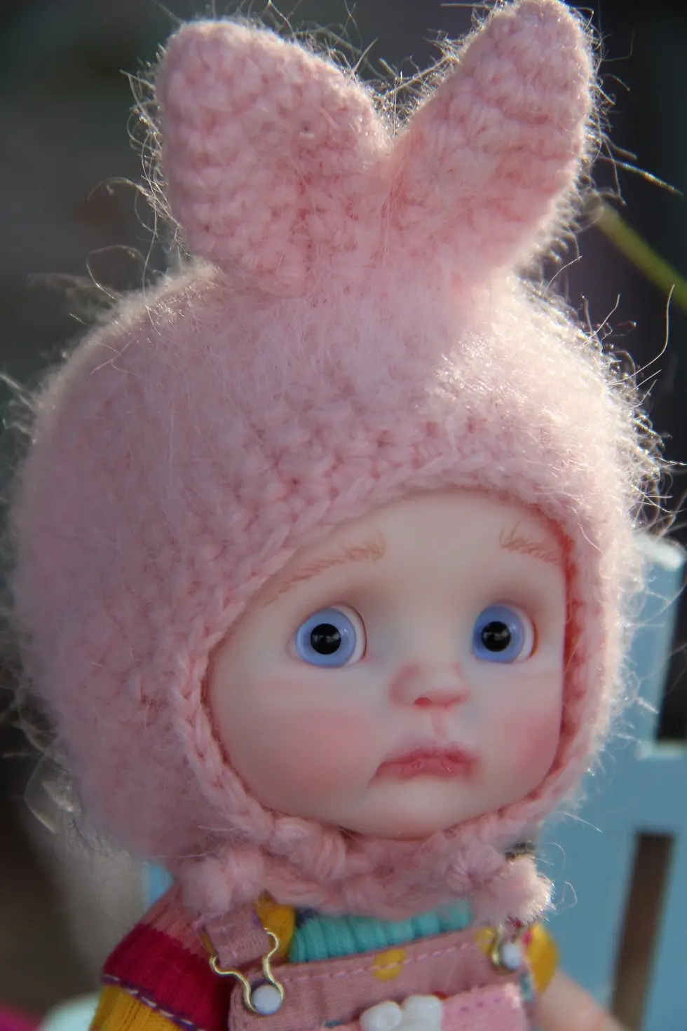 Thumbnail: OOAK Little BJD Doll COCO by iCukla 5” / 13 cm Tiny Art Doll with Magnetic Feet