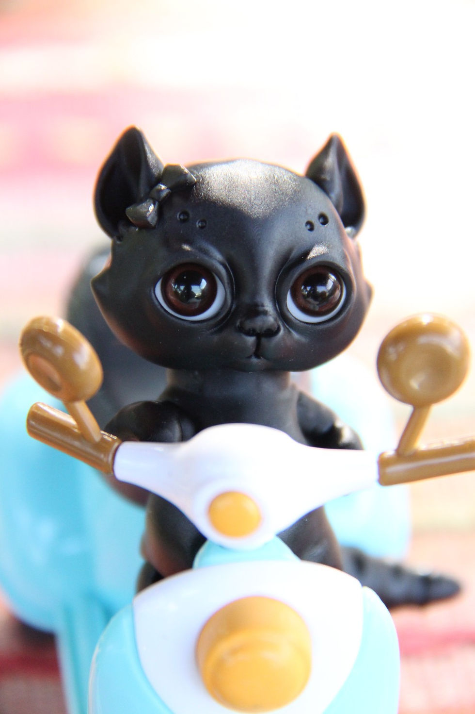 Thumbnail: BJD Ball Jointed Kitten 70mm 2.75" Resin Cat Doll Glass Eyes for 13" Paola Reina