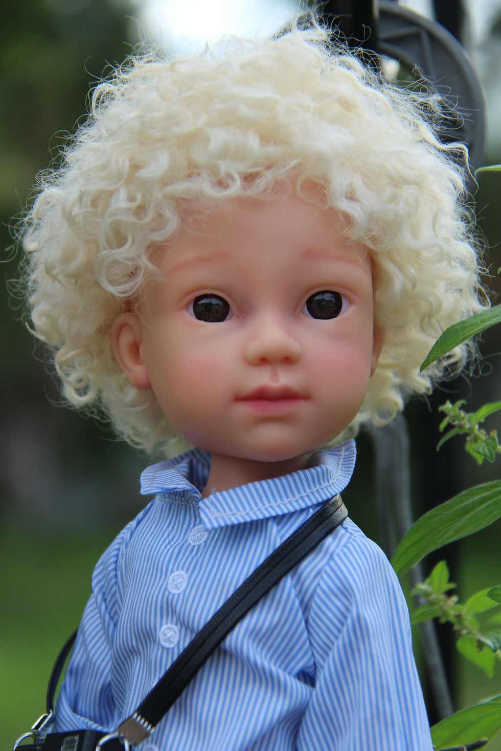 Thumbnail: 13"/32cm OOAK Catalina Doll MARK by iCukla–Custom Art Doll with Removable Wig