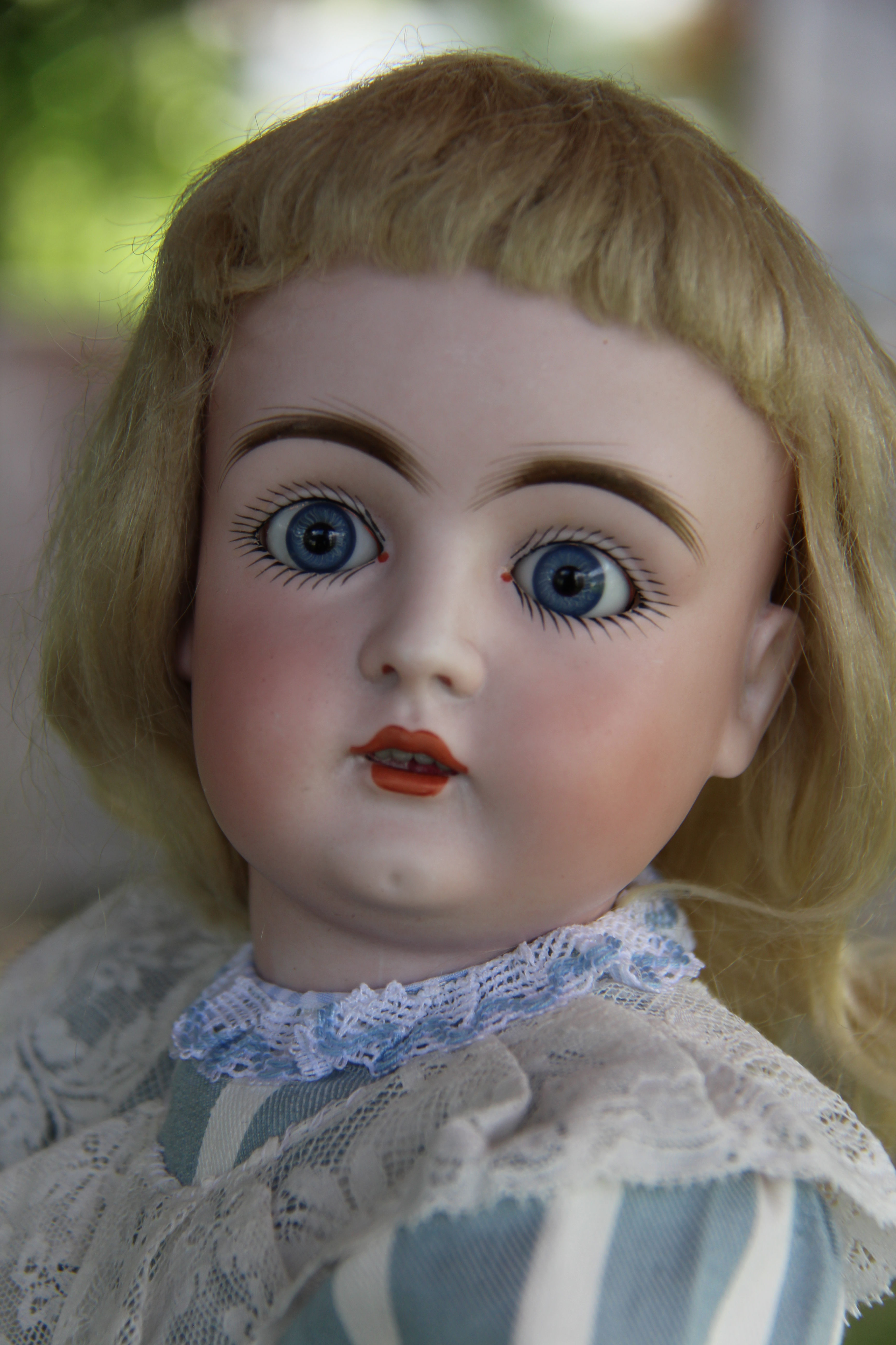 18" Antique Kestner 129 Bisque Doll~SKY~Rare Cabinet Size Sleep Eyes~fully dress