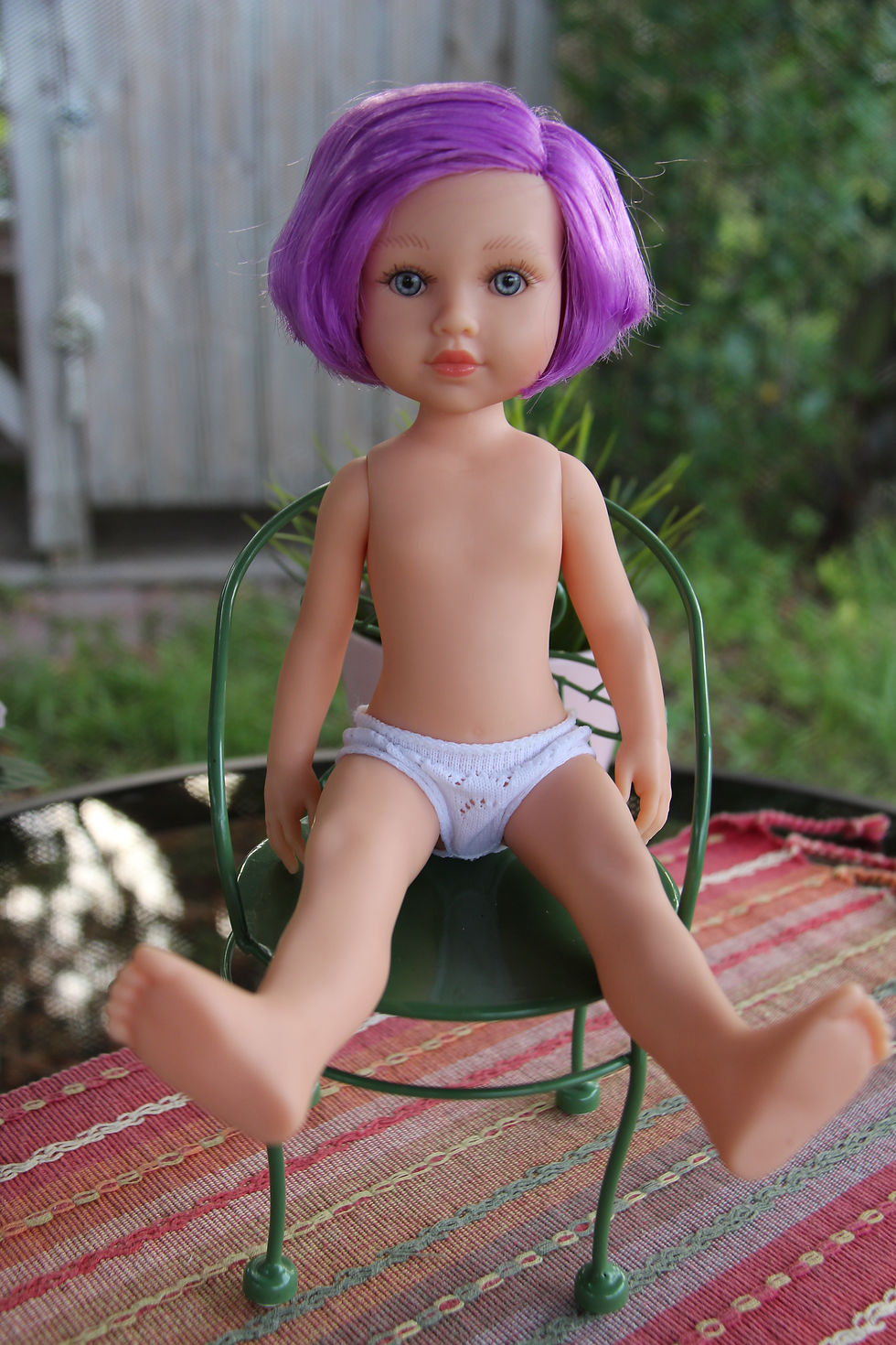 Thumbnail: Catalina LILA Doll 13"/32cm purple Hair Nude Paola Reina Friend Spain