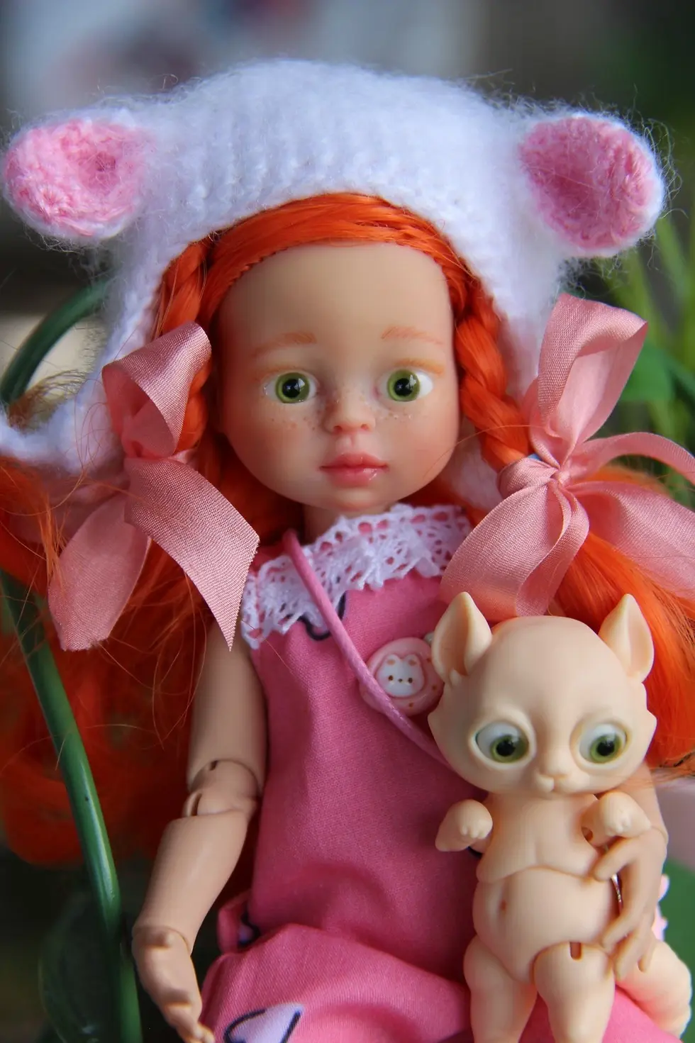 Thumbnail: 9" (22 cm) OOAK Mini Paola Reina Doll "Rosie" by iCukla ~ Resin BJD Body