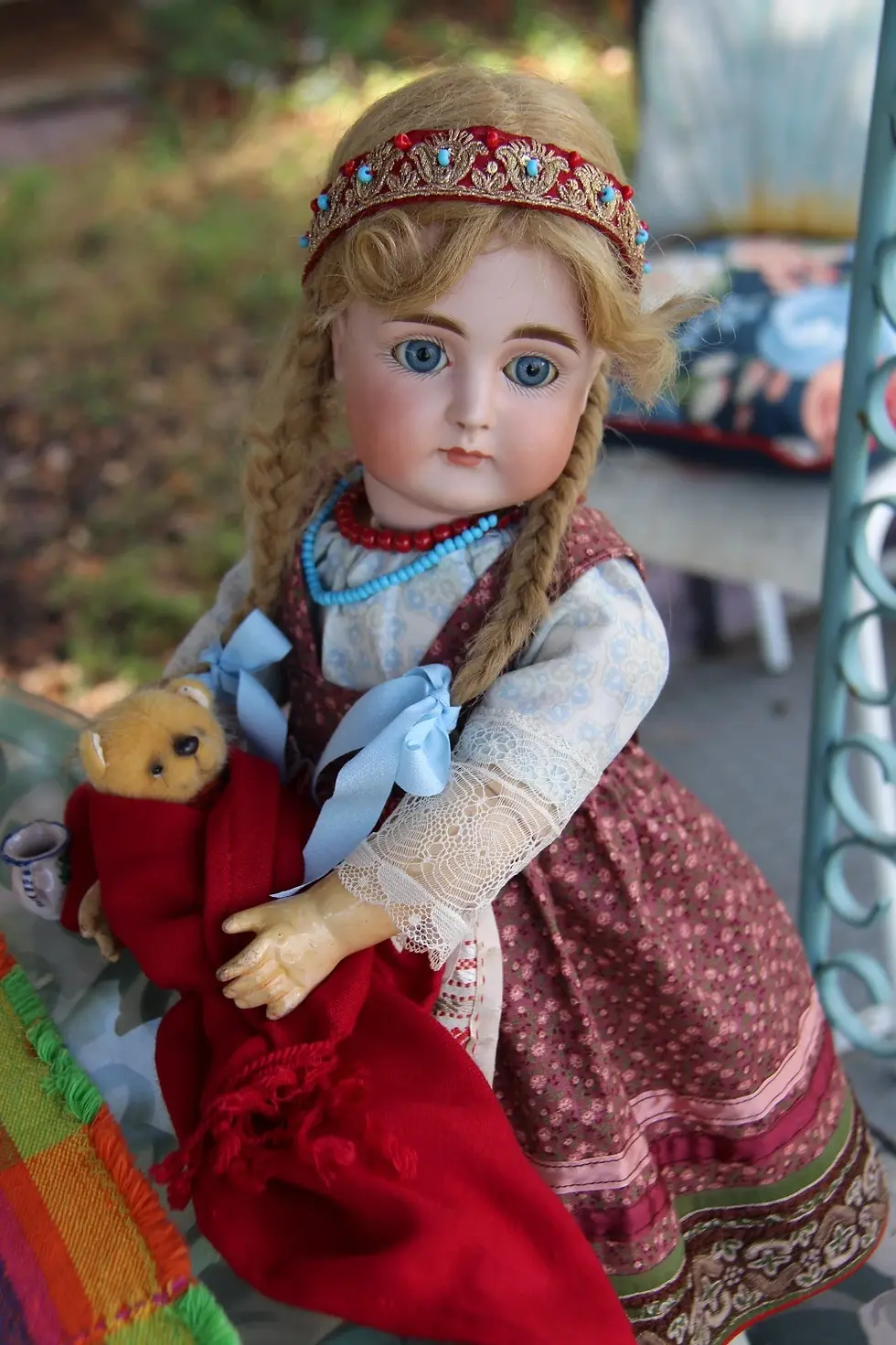 Thumbnail: 19"Antique Kestner Doll #13 • Closed Mouth Bisque Head on Early Body Sleep Eyes