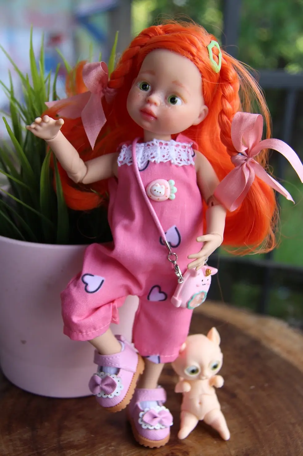 Thumbnail: 9" (22 cm) OOAK Mini Paola Reina Doll "Rosie" by iCukla ~ Resin BJD Body