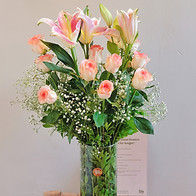 Oriental Lillies and Jumelia Rose.jpg