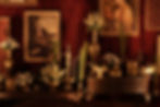 Opulent decor styled by a luxury wedding planner.