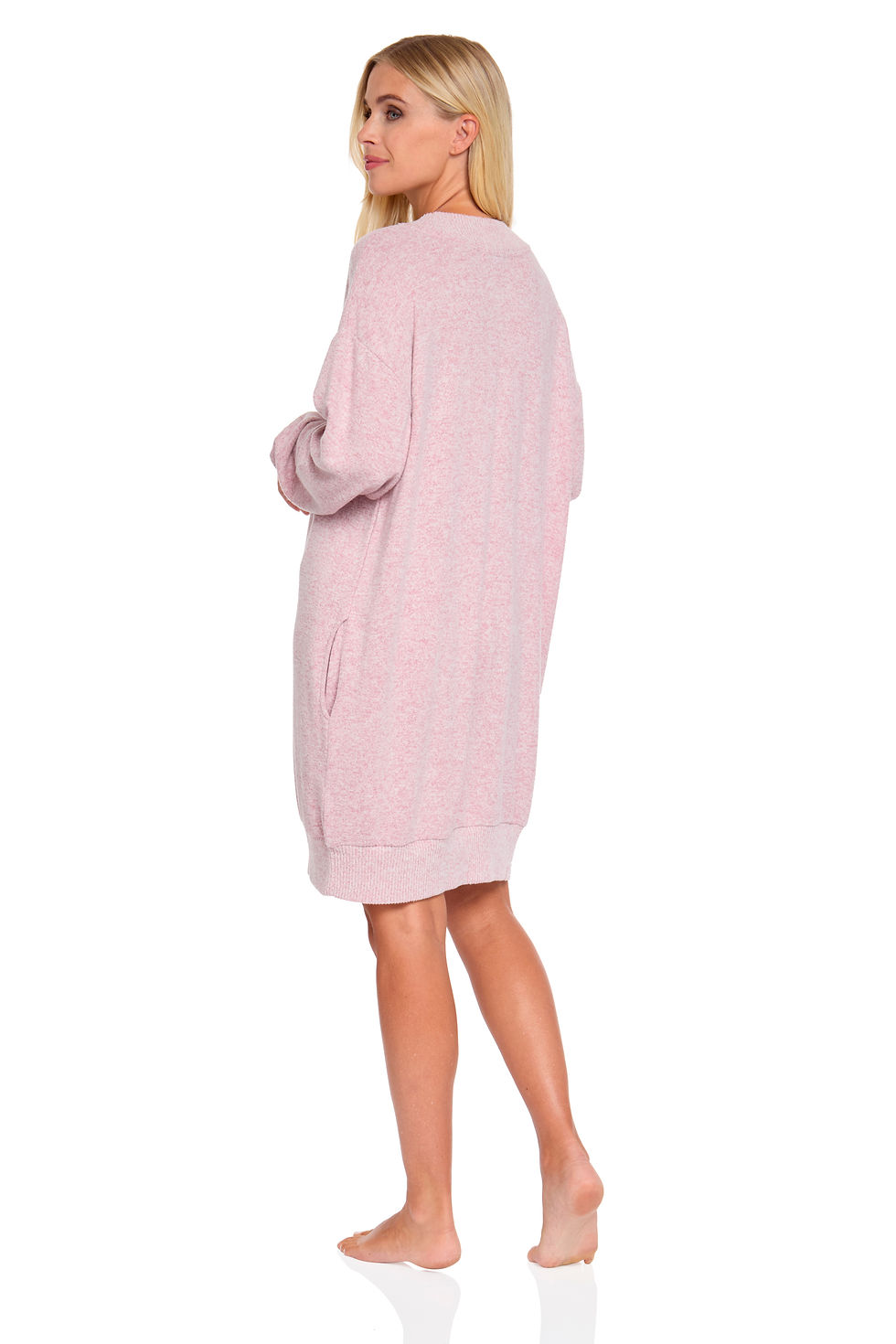 Thumbnail: Cloudknit® by Wysteria Lane Super Soft Lounge Nightdress with Pockets
