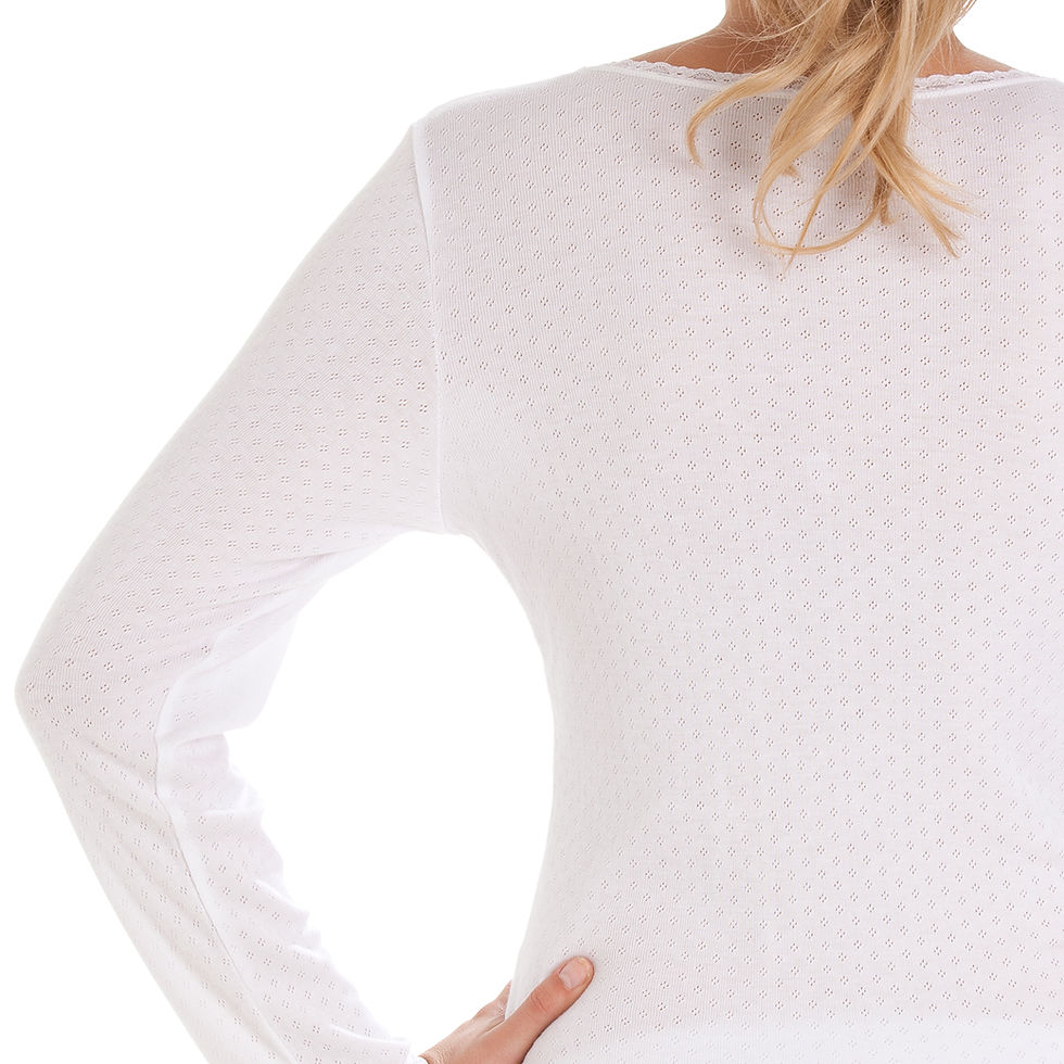 Thumbnail: La Marquise Womens Viloft Long Sleeve Thermal Vest, Winter Underwer - 2 Pack