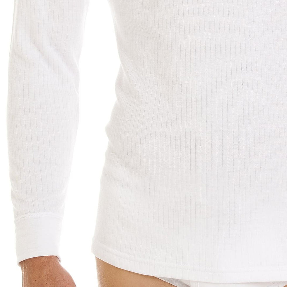 Thumbnail: Haigman Men’s Thermal Long Sleeve Vest / Base Layer Top 2 Pack
