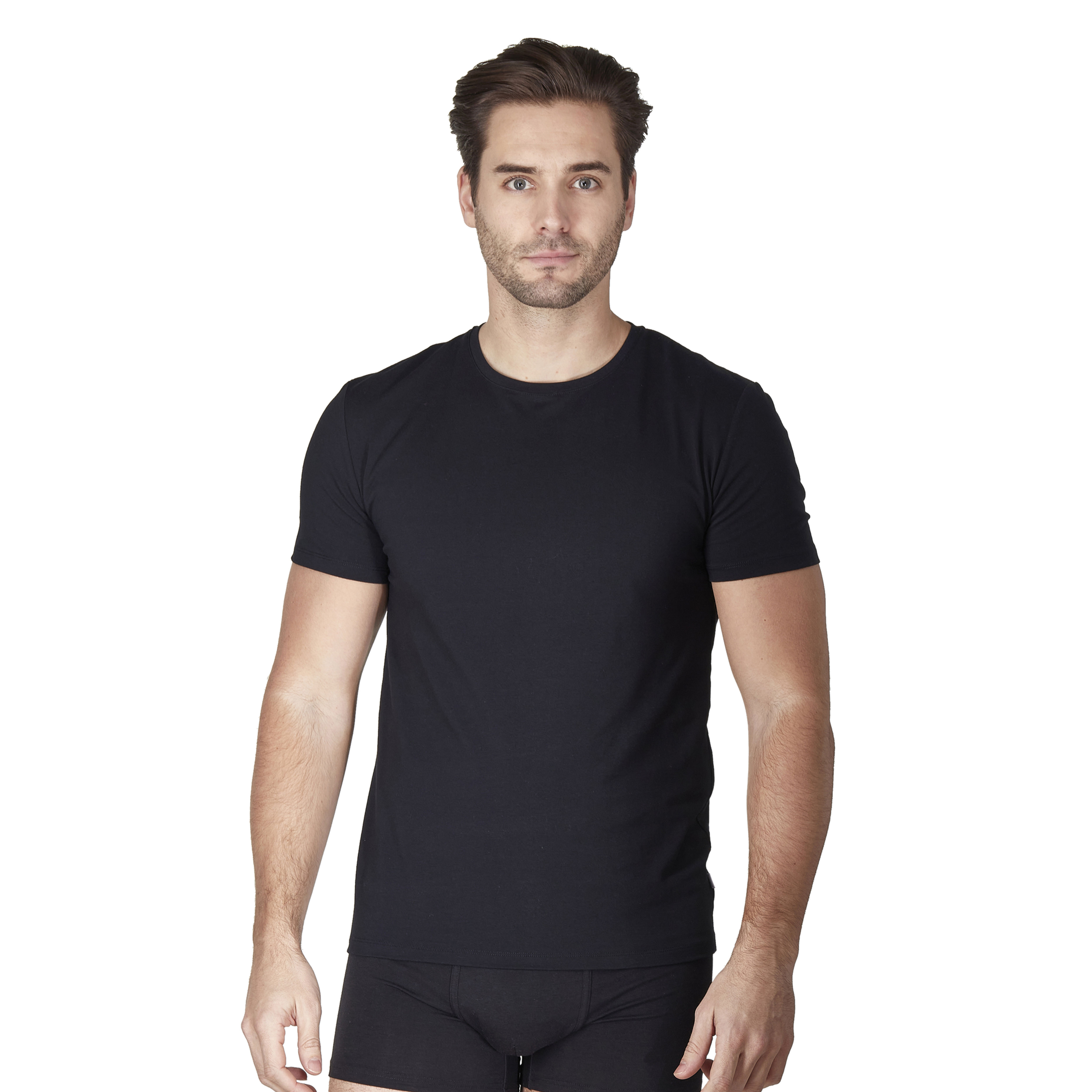 Haigman Men’s 2 Pack Stretch Cotton T-Shirts – Soft, Breathable Everyday