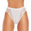 Thumbnail: Wysteria Lane Cotton Comforts Women’s High Leg Lace Briefs 3 Pack