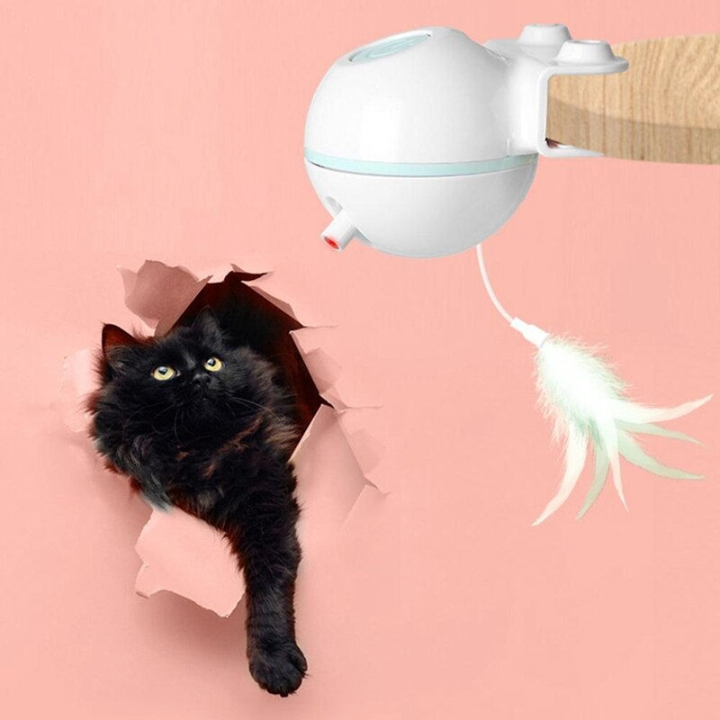 Miniatura: Pet Toy Ball with USB Electric Teaser Wand (Replaceable)