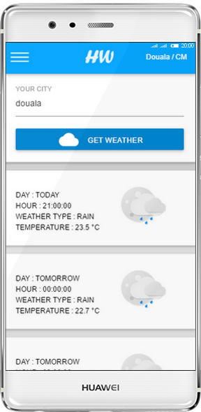Your weather in the pocket