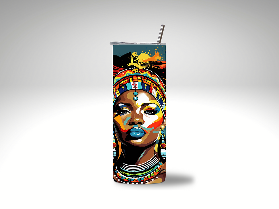 African Woman Tumbler