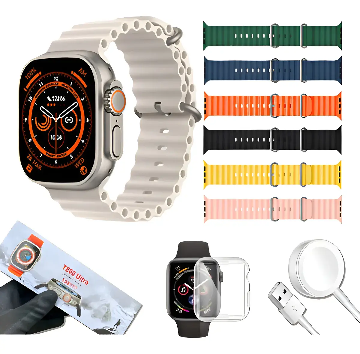 Relógio Smartwatch Serie 10 S20 Ultramax 7 Pulseiras 2025