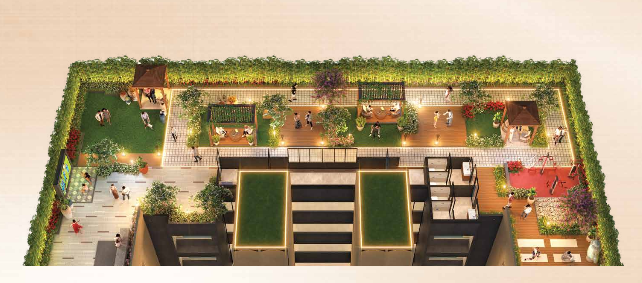 Akshar Panchratna – premium 2 BHK residential tower in Vashi, Navi Mumbai with modern amenities and prime location