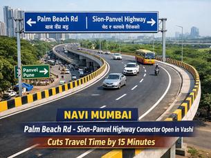 Navi Mumbai: Connector between Palm Beach Road and Sion-Panvel Highway opens in Vashi, cuts travel time by 15 minutes