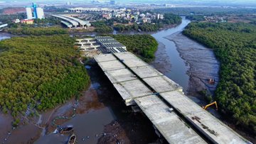 Ulwe Coastal Road & D.B. Patil Airport Connector Reach 68 percentage Completion