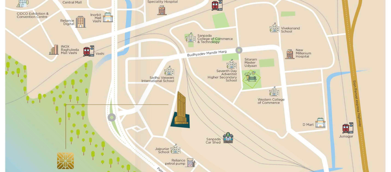 Satyam Altura luxury residential tower, Sanpada, Navi Mumbai