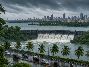 Mumbai Weather Alert Yellow Alert Issued as Heavy Rainfall Boosts Lake Stocks to 70Pct.