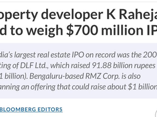 K Raheja Eyes Dollar700 Million IPO Set to Boost Indias Real Estate Market