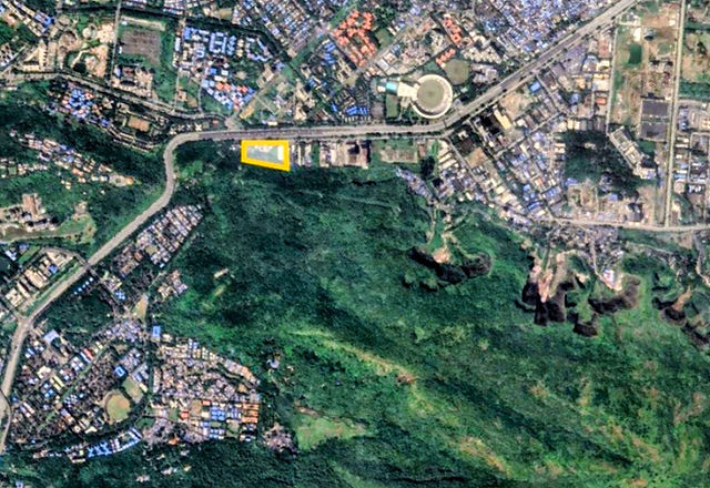 Aerial skyline view of emerging Hotel in Navi Mumbai surrounded by modern infrastructure and new real-estate developments.