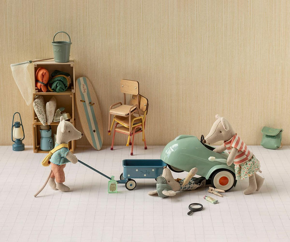 Thumbnail: [PREORDER] Maileg - Little Brother Mouse with Bag
