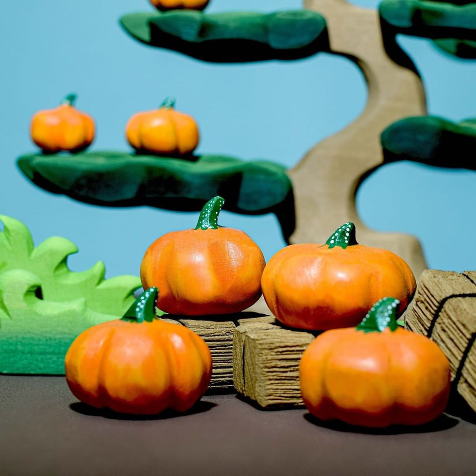Thumbnail: Bumbu Toys - Haystacks & Pumpkin Set