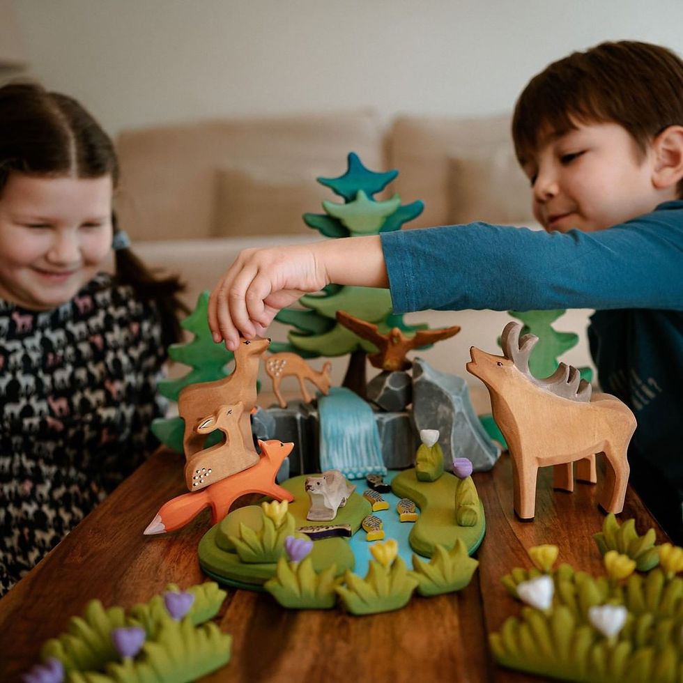 Thumbnail: Bumbu Toys - Grass With Flowers (Large) | 3 colors