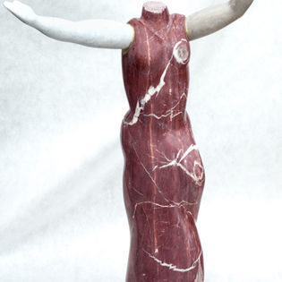 Niké bigarée h104x63x25cm 3 marbres