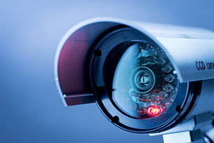 Security CCTV camera in office building.