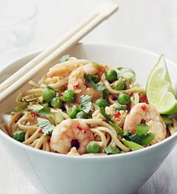 Thai prawn noodles, for shrimp day!