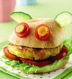 Veggie burgers for kids recipe