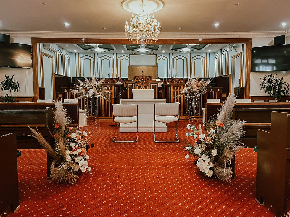 Thumbnail: Boho style church decor