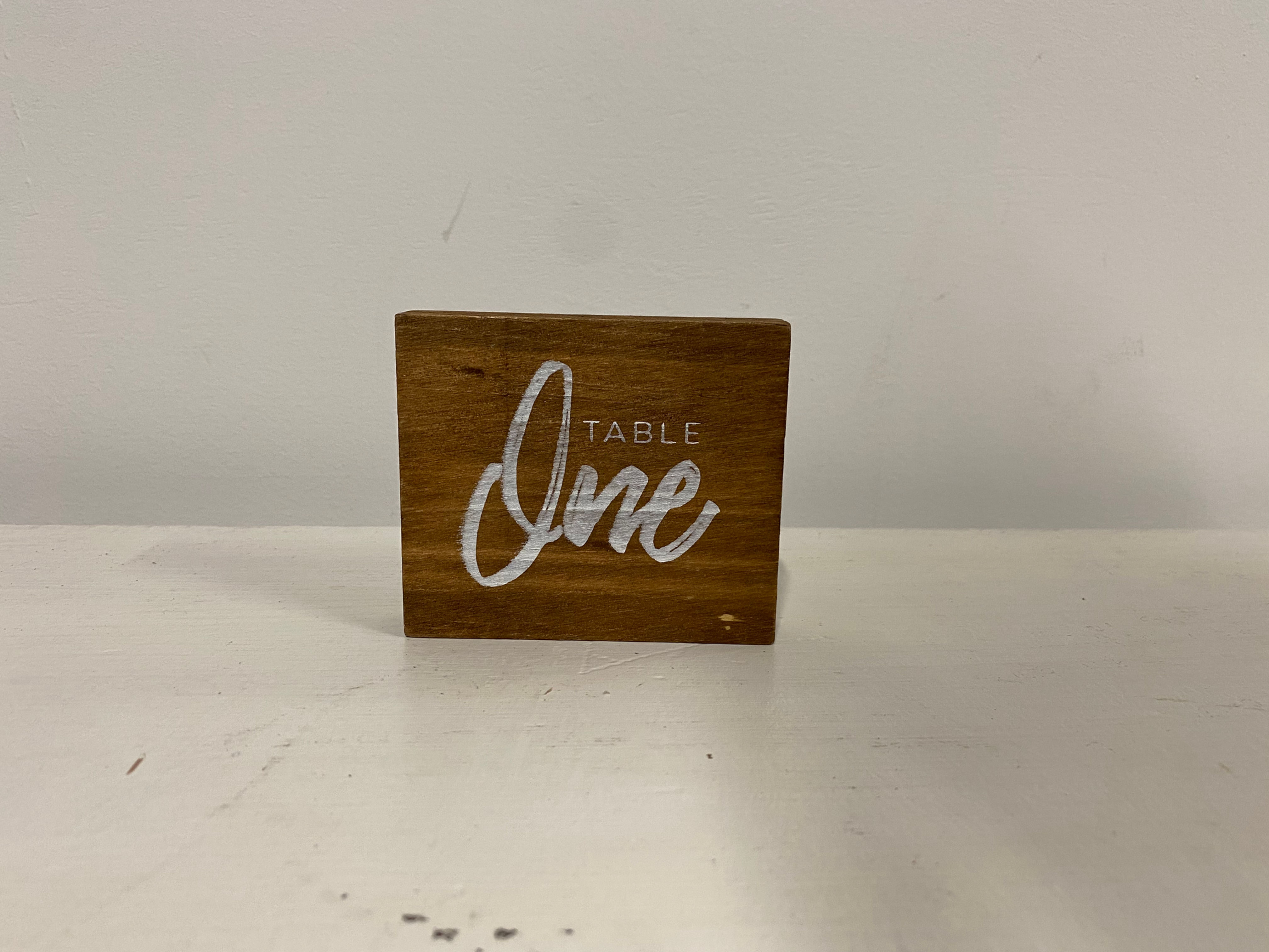 木方块 桌号 / 10个