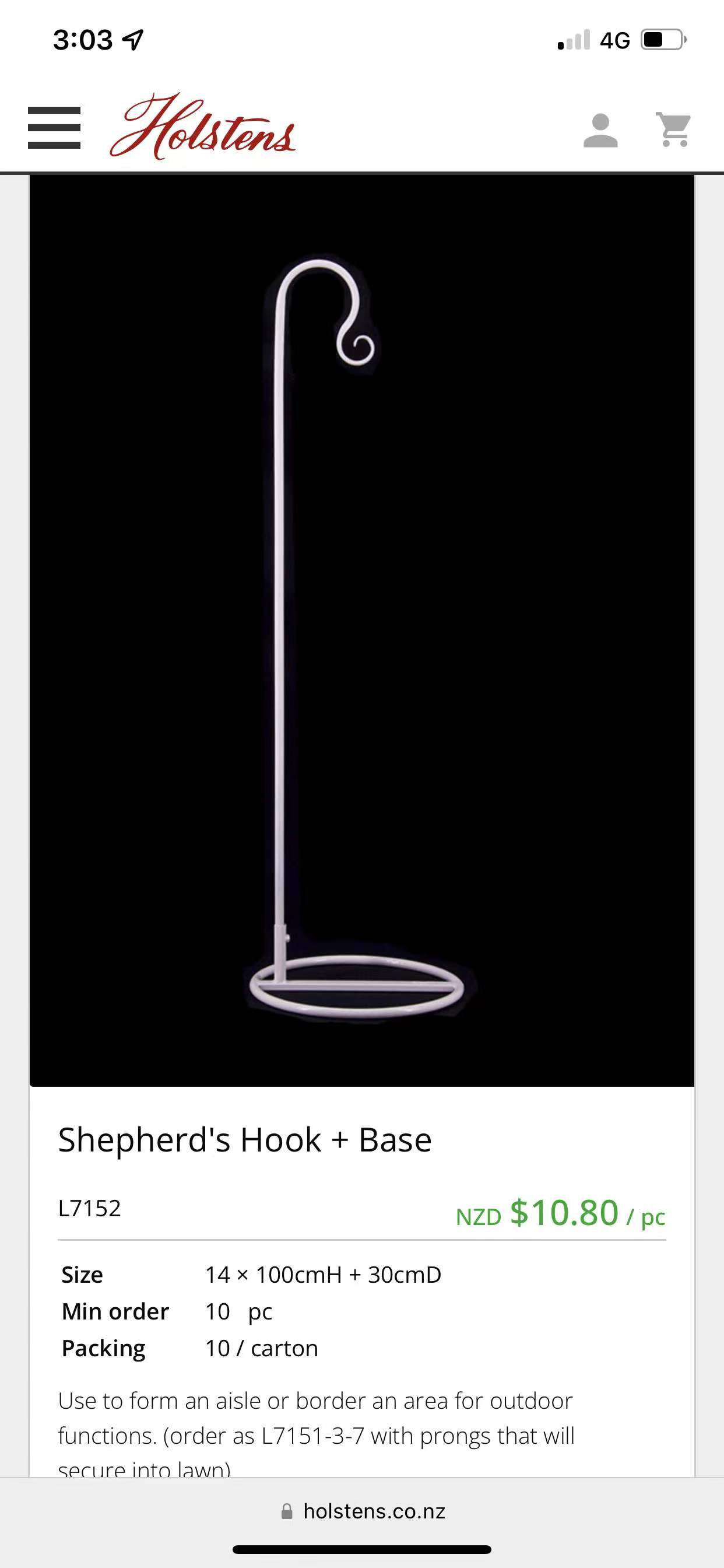 Shepherd's 钩 / 底座 / 15个