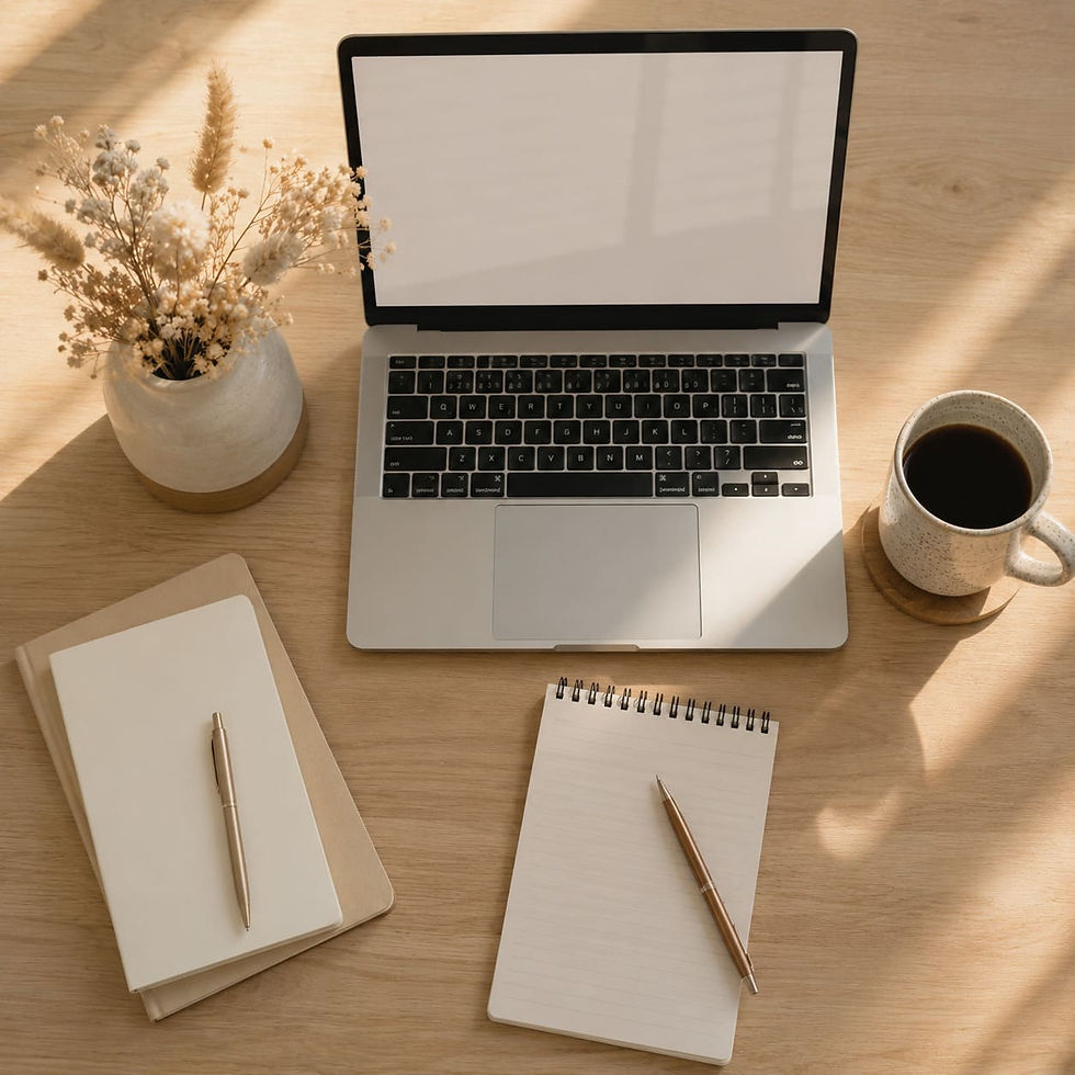 Donna concentrata davanti al laptop che utilizza strumenti di intelligenza artificiale per organizzare le attività quotidiane