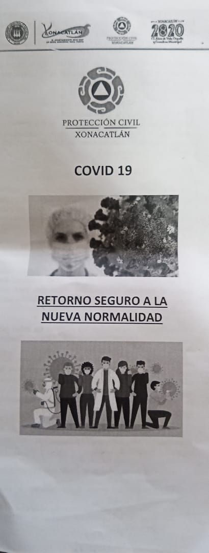 folleto, retorno seguro a la nueva normalidad
