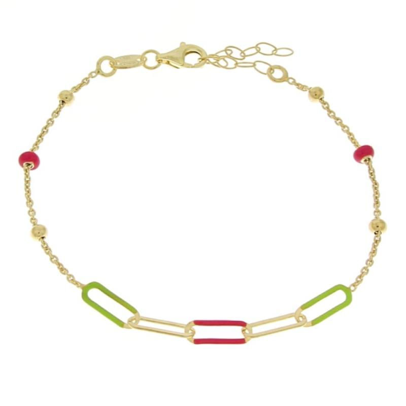 Miniatura: Braccialetto Multicolor, realizzato in argento 925