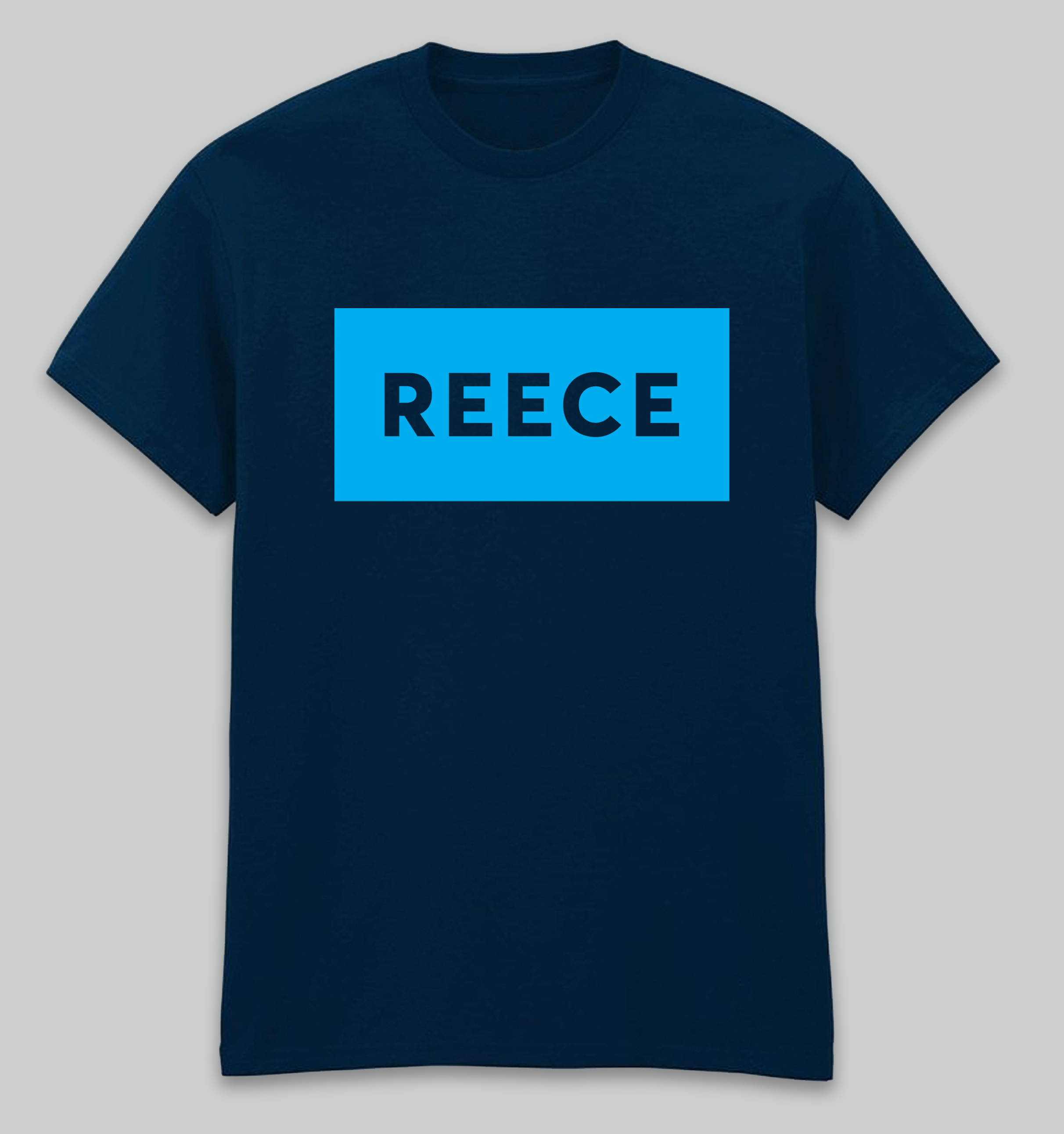 Navy Reece print t-shirt