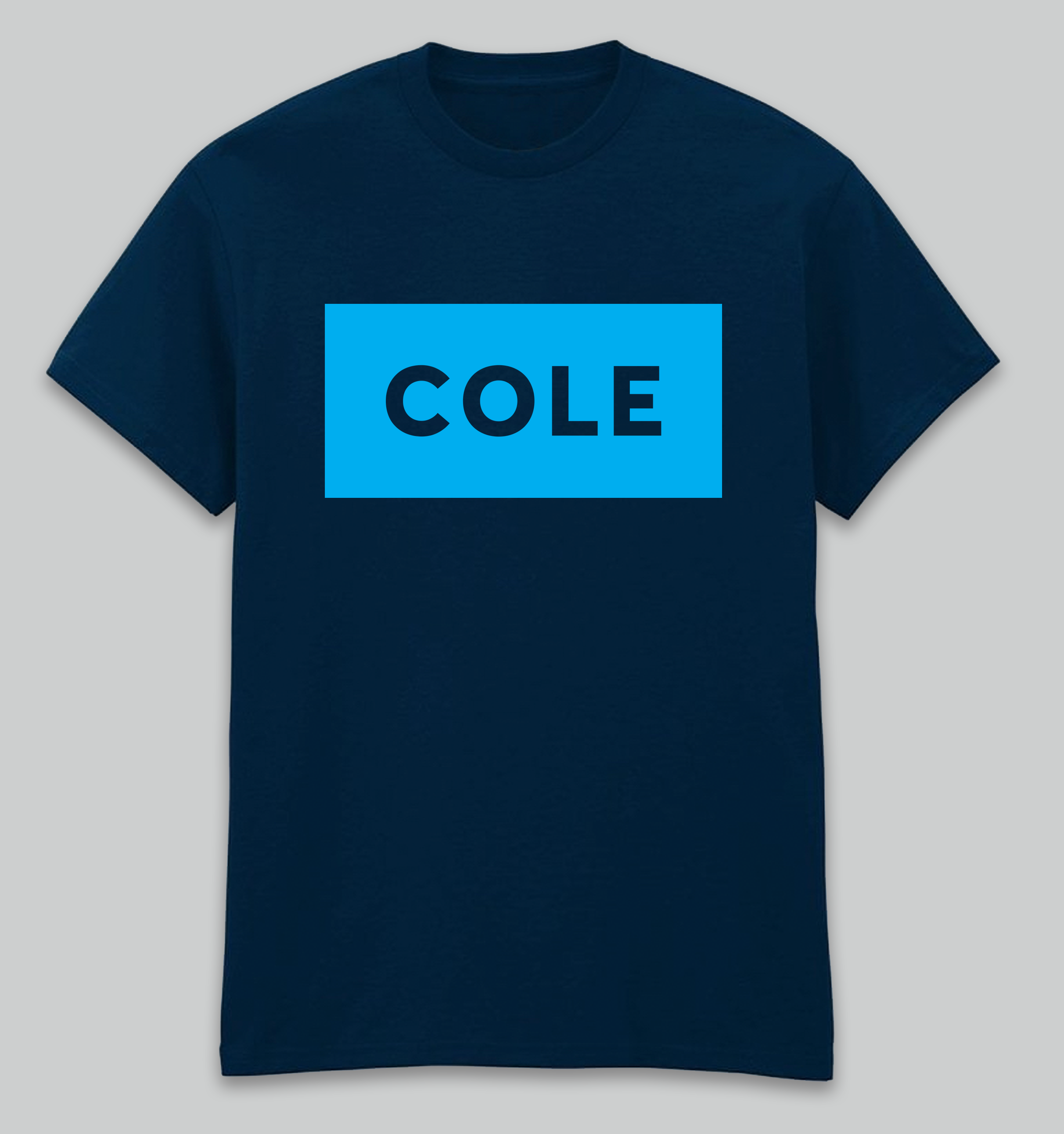 Navy Cole print t-shirt
