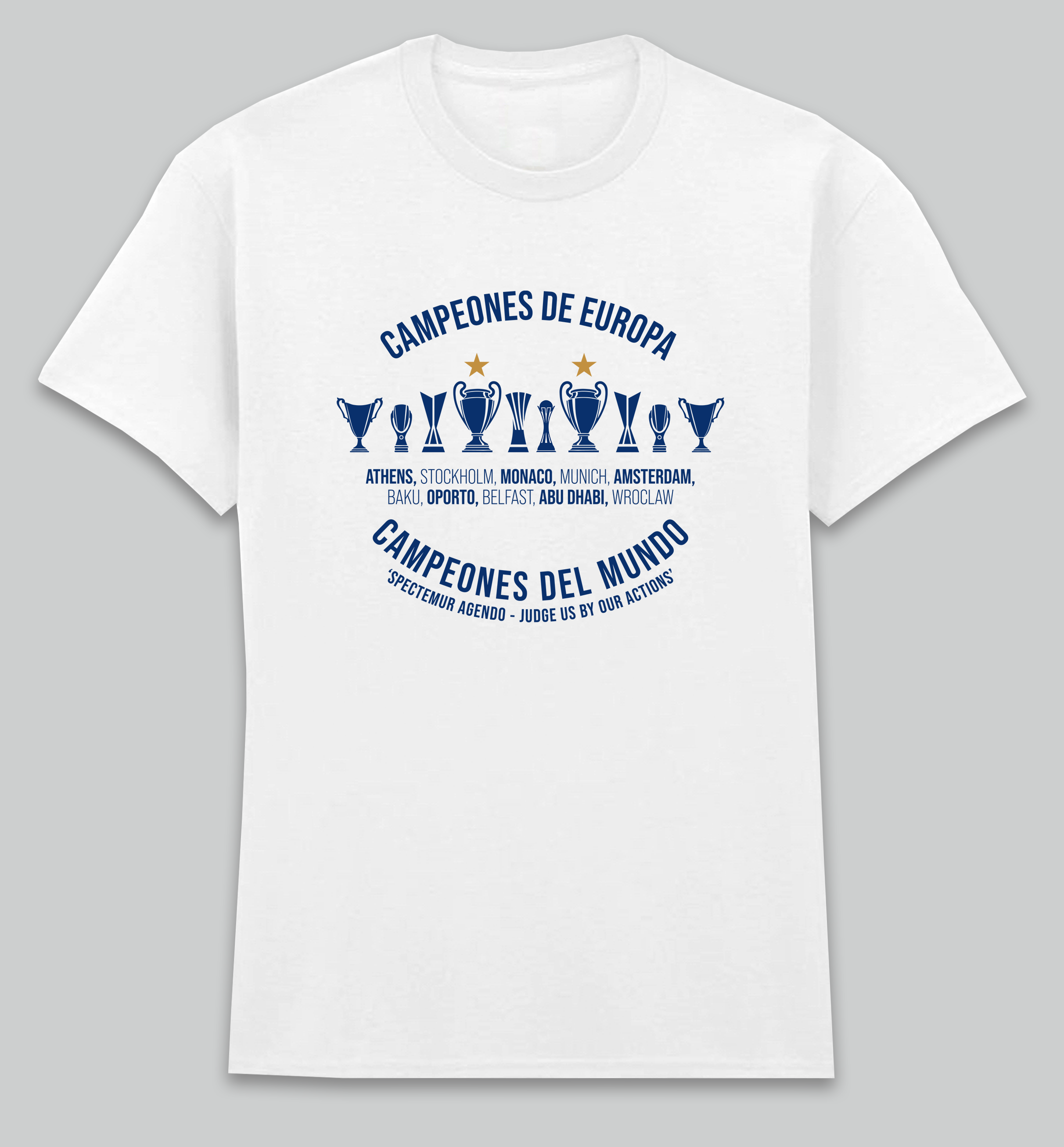 Campeones De Europa print t-shirt