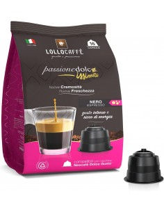 Capsule Lollo Caffè Miscela Nera - Compatibili Nescafè Dolce Gusto