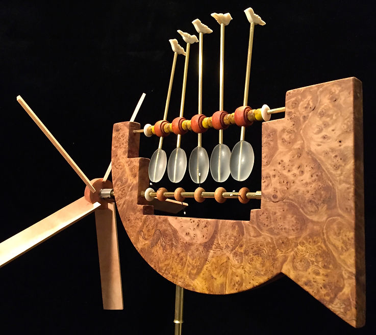 Pendulum whirligig handcrafted whirligig whirligigs whirligig whirlygigs contemporary American arts and crafts woodwork woodcraft