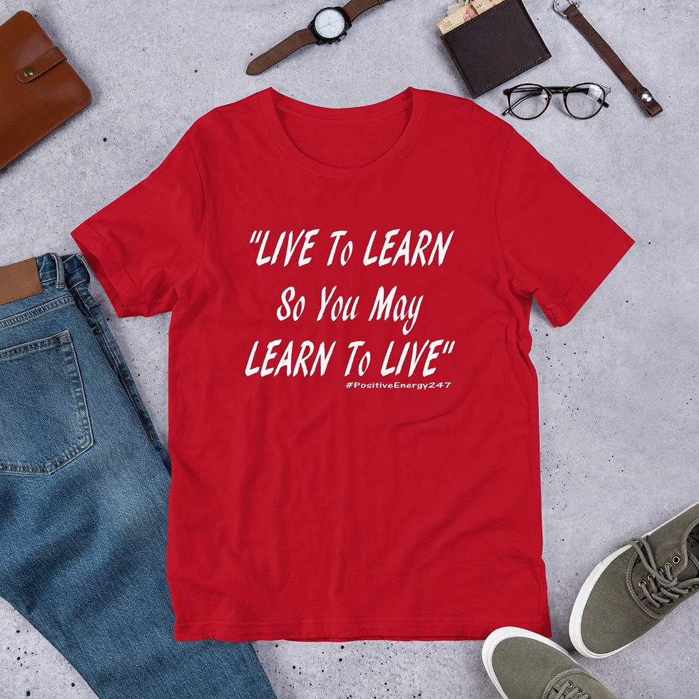 Thumbnail: Live to Learn Red T-shirt